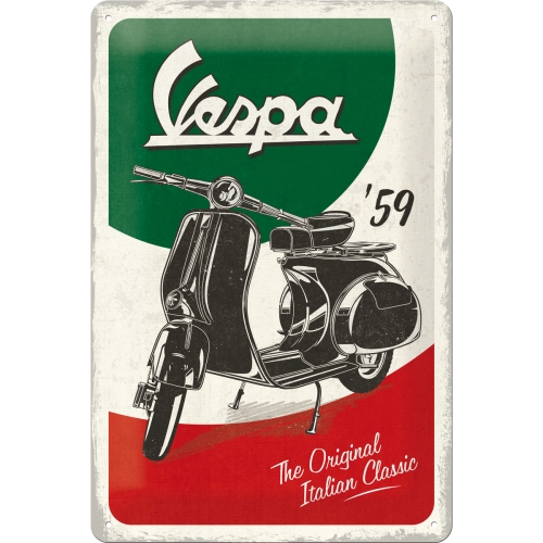 Blechschild 20x30cm Vespa- The Italien Classic
