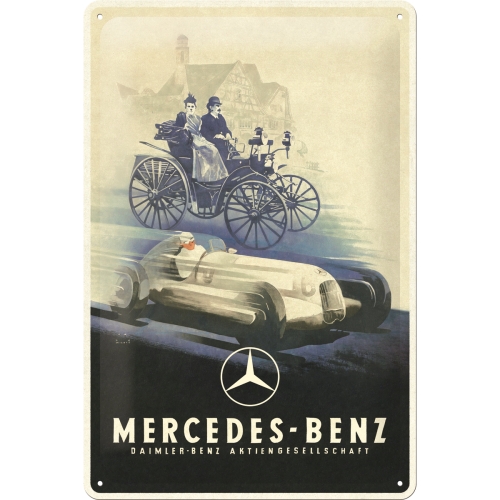 Blechschild Mercedes-Benz Kutsche