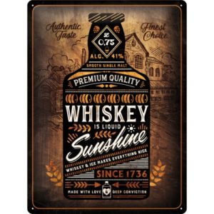 Blechschild Whiskey