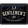 Blechschild Gentlemen's Club