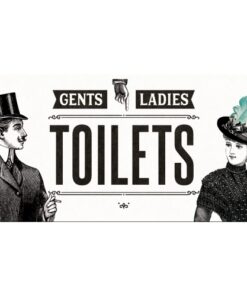 Hängeschild Gents Ladies Toilets