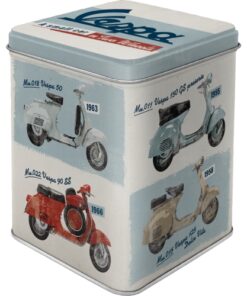 Teedose 100 g, 7,5x 7,5x 9,5cm Vespa