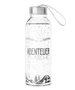 Trinkflasche Glas Abenteuer