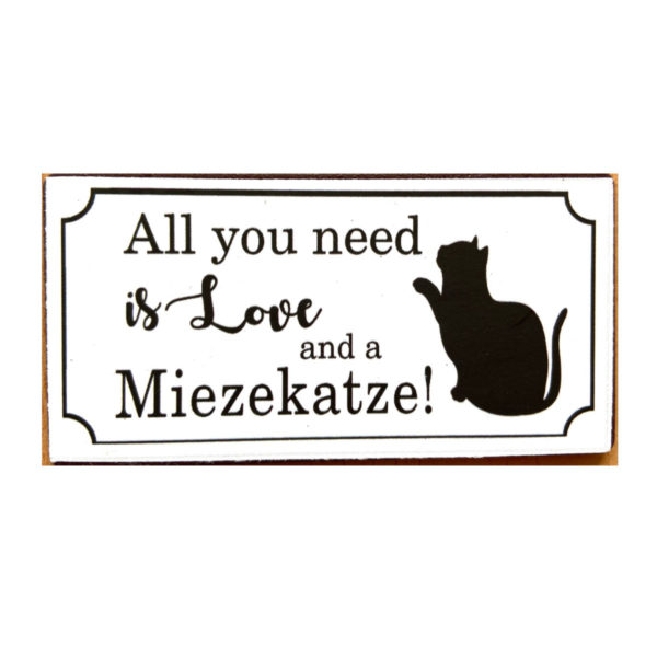 Magnet All you need is love and a Miezekatze