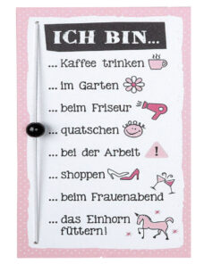 Tafel Ich bin Kaffee trinken