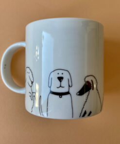 Alternative view of Becher Funny dogs<br>Hunde Together forever