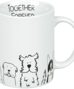 Becher Funny dogs<br>Hunde Together forever