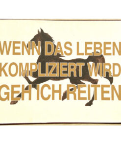 Schild Metall Reiten