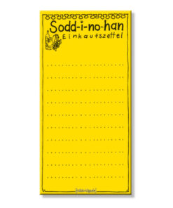 Einkaufzettel Block lustige schwäbische Geschenke für Schwaben Sodd i no han