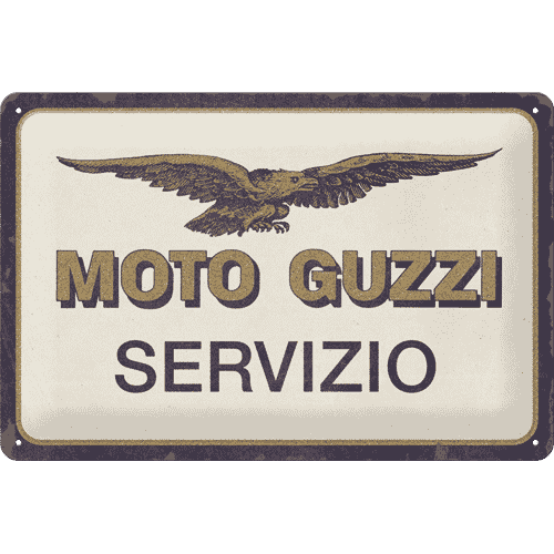 Blechschild 20x30cm Moto Guzzi Servizio