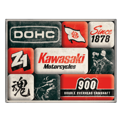 Magnetset (9teilig)Kawasaki Motorräder seit 1878
