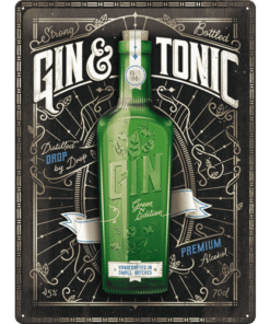Blechschild Gin Tonic