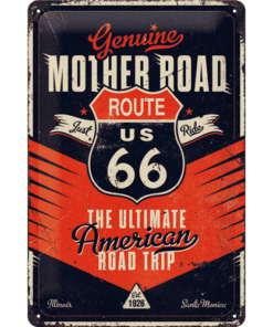 Blechschild Route 66