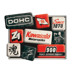Magnetset (9teilig)Kawasaki Motorräder seit 1878