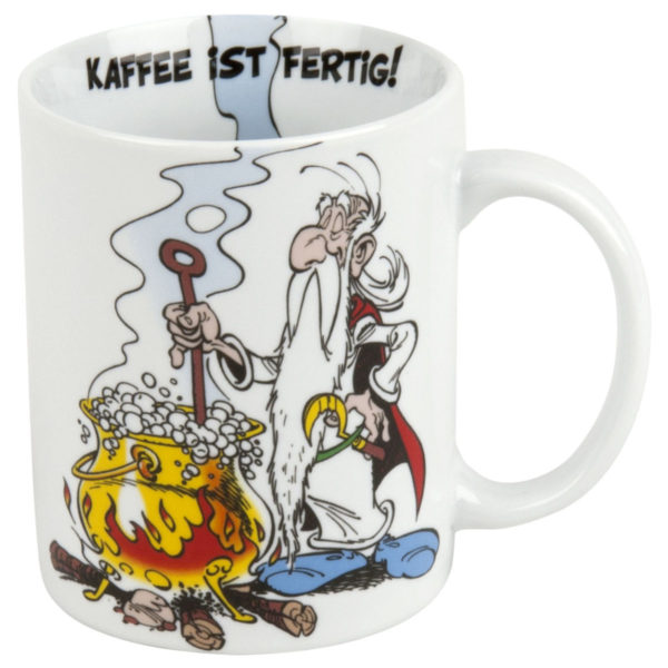 Becher Asterix Kaffee ist fertig