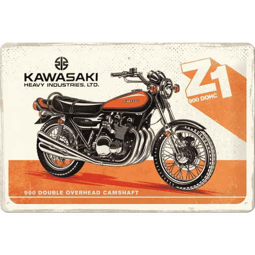 Blechschild 20x30 Kawasaki Motorcyle Z1