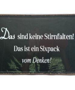 Schild Metall 40x 20 cm Das sind keine Stirnfalten