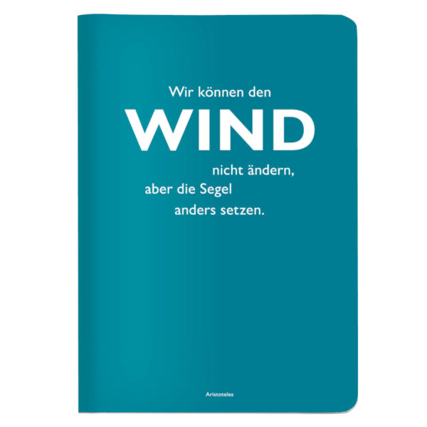 Notizheft A5 Wir können den Wind