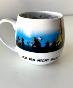 Alternative view of Becher Porzellan Asterix Ich bin nicht dick!