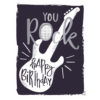 Musikkarte You rock, Happy Birthday