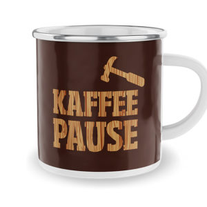 Emaille Becher Kaffeepause