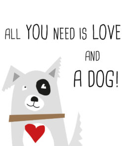 Servietten All you need is love and a dog