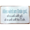 Schild Metall Alles wird gut