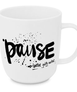 Tasse Porzellan Pause - später geht's weiter...