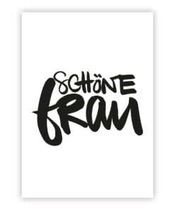 Postkarte Schöne Frau