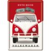 Blechpostkarte VW Bulli Gute Reise