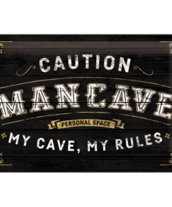 Blechschild 20x30 cm Man cave