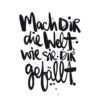 Servietten Mach dir die Welt
