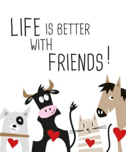 Servietten Life is better with friends