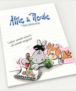 Notizblöckle Äffle & Pferdle Lieber schnell notiert