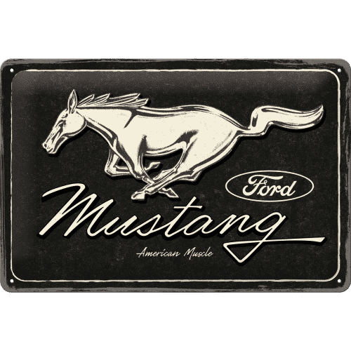 Metall Schild Ford Mustang
