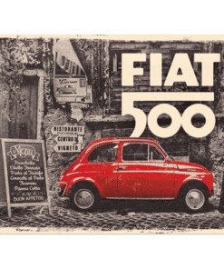 Blechschild 30x40cm Fiat 500