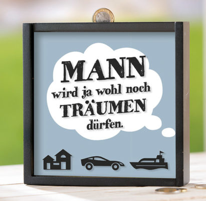 Spardose Männerträume