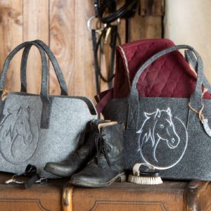 Tasche Pferdekopf hellgrau