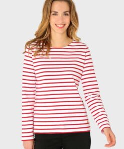 Armor Lux Shirt Rot/ Weiß