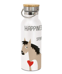 Edelstahl Trinkflasche Happiness Horses