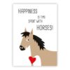 Postkarte Happiness & Horses
