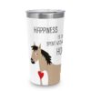 Edelstahlbecher Happiness & Horses