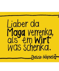Stickerpostkarte Liaber da Maga