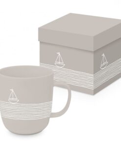 PPD Tasse Taupe Segelboot