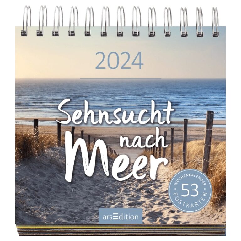 Postkarten Kalender 2024 Sehnsucht Meer - Mein Statement