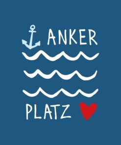 Serviette Ankerplatz PPD