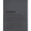 Terminplaner Lederlook 2026 Schwarz