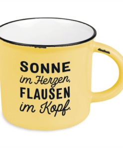 Vintage Tasse Sonne im Herzen