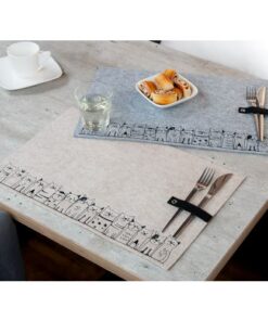 Platzset Katzenbande hellgrau 2