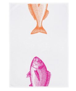 Geschirrtuch Fische orange Pink